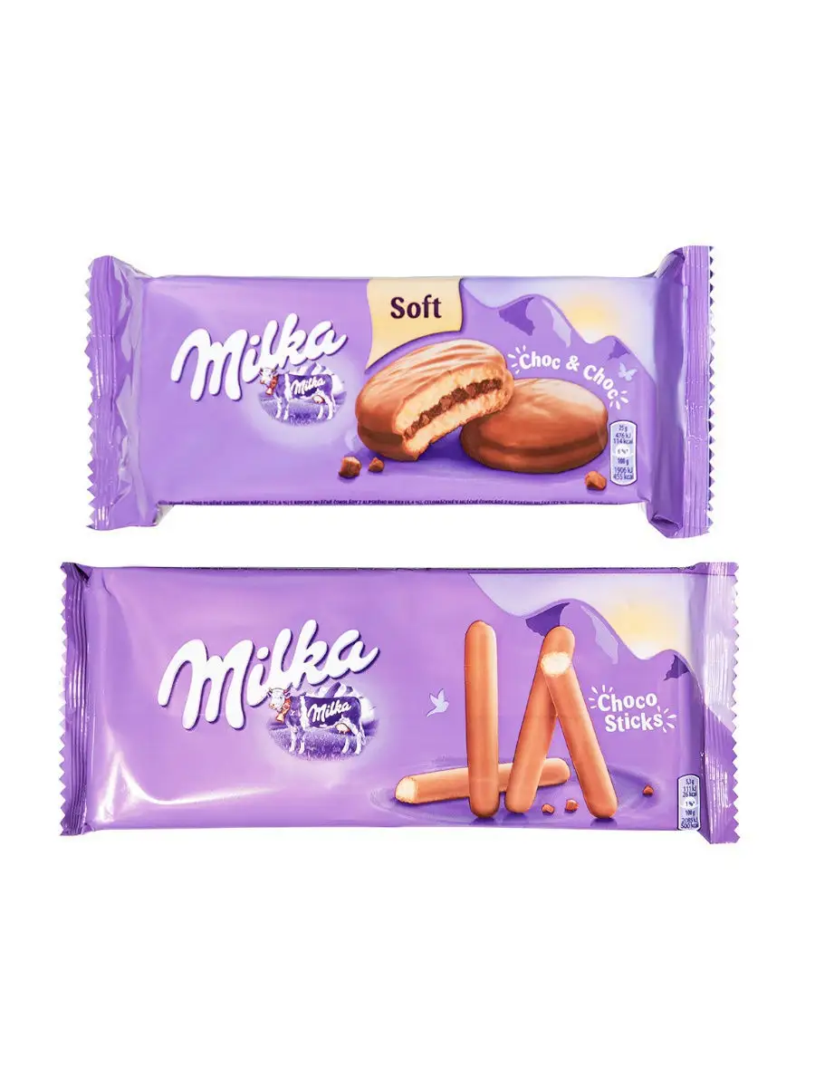 Печенье Милка Choco Sticks + печенье Choc & Chok, Германия Milka 10069959  купить в интернет-магазине Wildberries