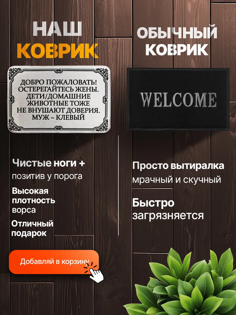 Коврик в прихожую придверный ковер Мой коврик 10091564 купить за 859 ₽ в  интернет-магазине Wildberries