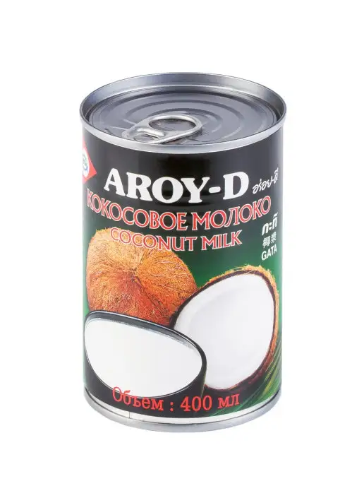 Aroy-D Кокосовое молоко 70%, 400 мл, ж б (жирность-17-19%), 400 мл