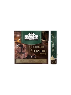 Chocolate Brownie, черный чай в пирамидках, 20 шт по 1,8г Ahmad Tea 10126006 купить за 125 ₽ в интернет-магазине Wildberries