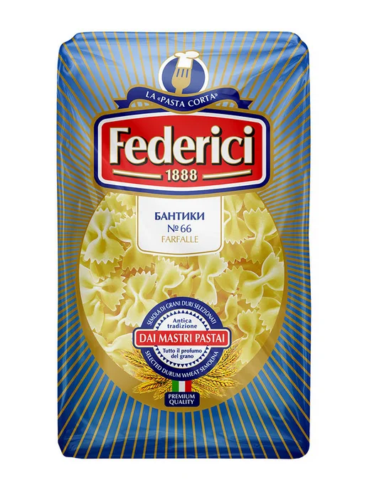 Federici Макароны Бантики №066, 400г, 400 г
