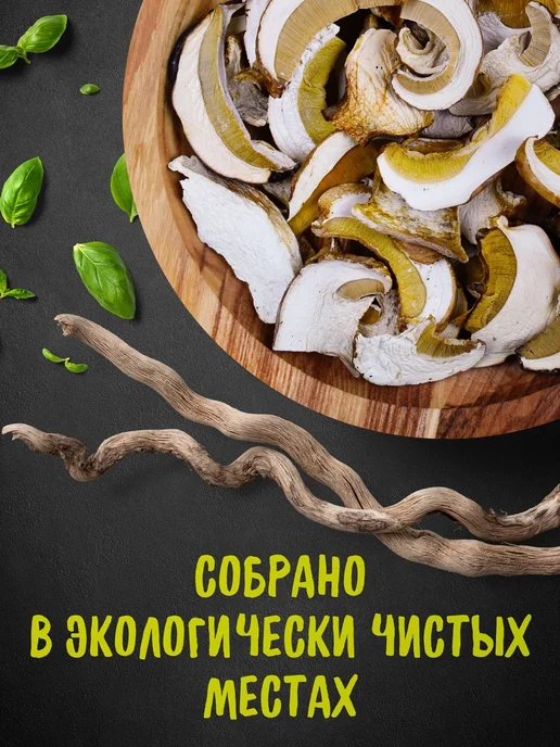Дикорус Сушеные белые грибы с Алтая 50 гр, сбор 2026 года, 50 г, фото 6