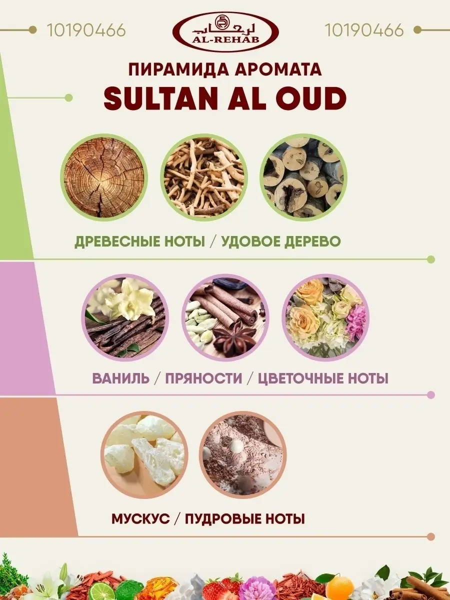 Масляные духи Sultan Al Oud, 6 мл Al Rehab 10190466 купить в  интернет-магазине Wildberries