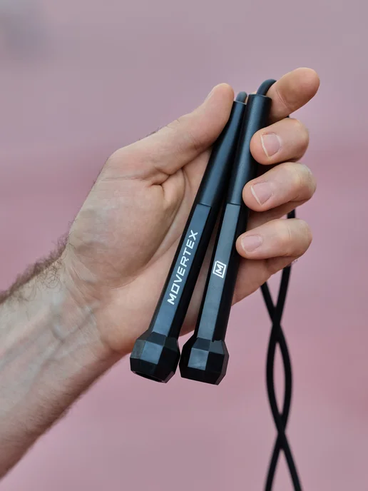 MOVERTEX Скакалка спортивная 305 см гимнастическая для фитнеса, черный, фото 2