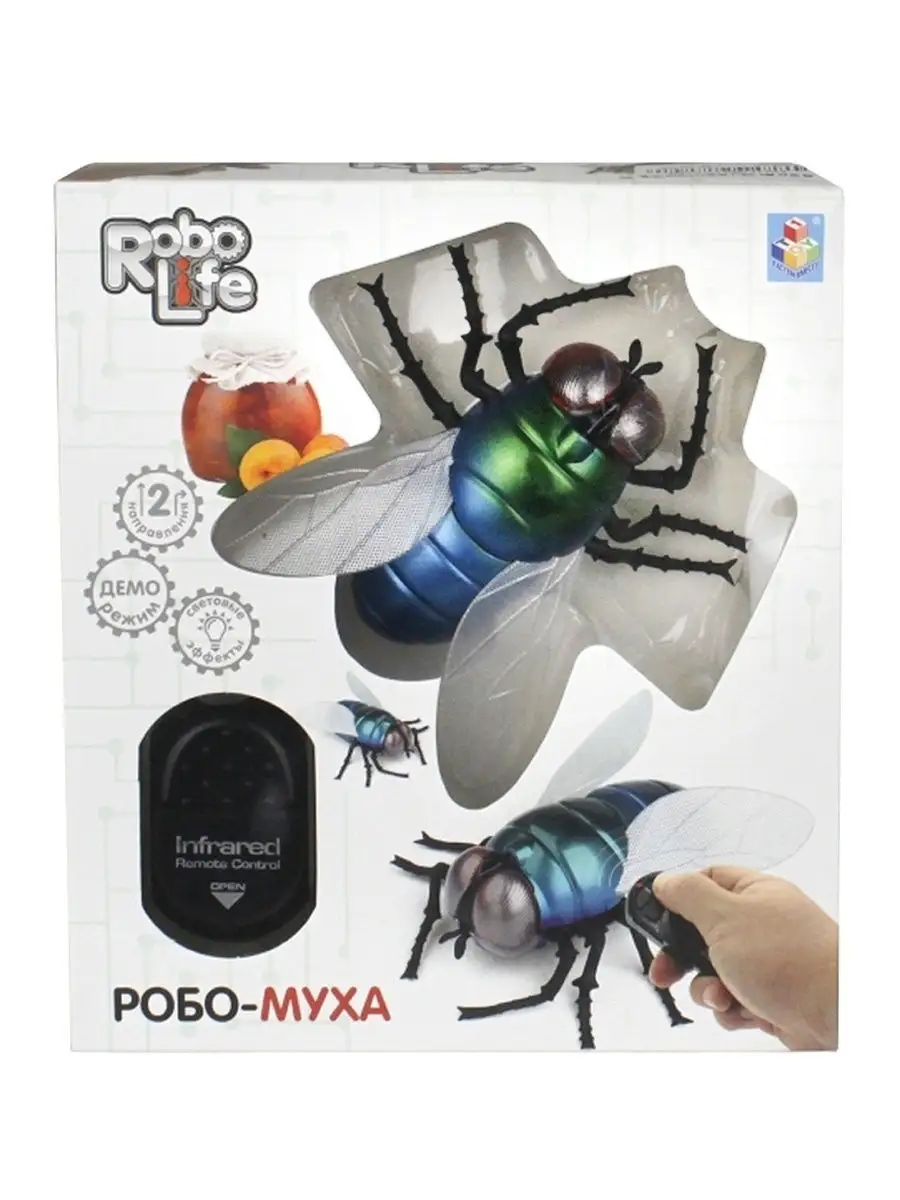 Игрушка интерактивная Robo Life Муха 1Toy 10208743 купить в  интернет-магазине Wildberries