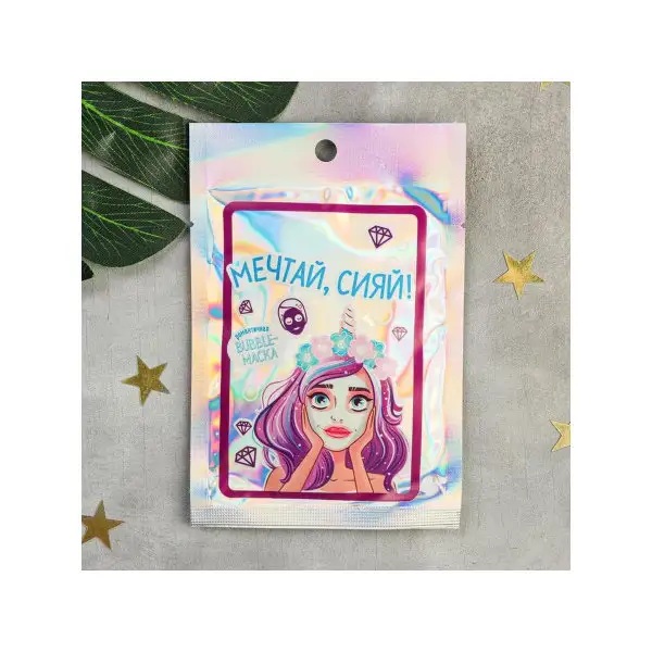 Тканевая маска пенка "Мечтай, сияй"