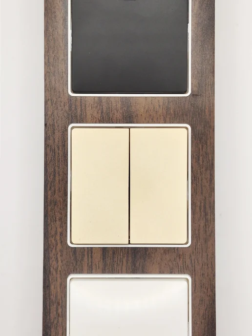 Zakru Рамка 4 поста четверная Clasico MADERA (темное матовое), темный, фото 8