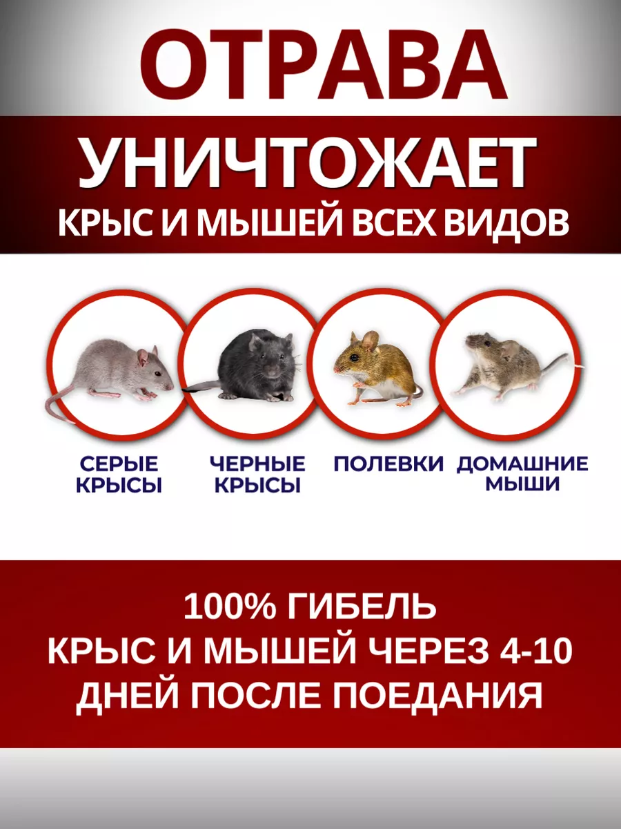 Отрава для мышей, от крыс 150г Фаско 10271194 купить за 137 ₽ в  интернет-магазине Wildberries