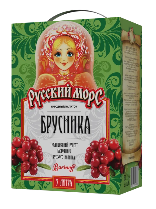 Barinoff Русский морс Брусничный 3 л, 3 л, фото 6