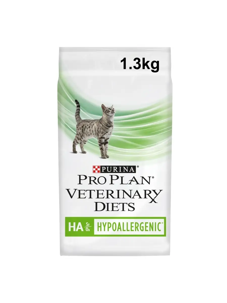 Сухой корм Pro Plan Veterinary Diets HA для котят и взрослых кошек при  пищевой непереносимости,1,3кг Pro Plan Veterinary Diets 10318478 купить в  интернет-магазине Wildberries