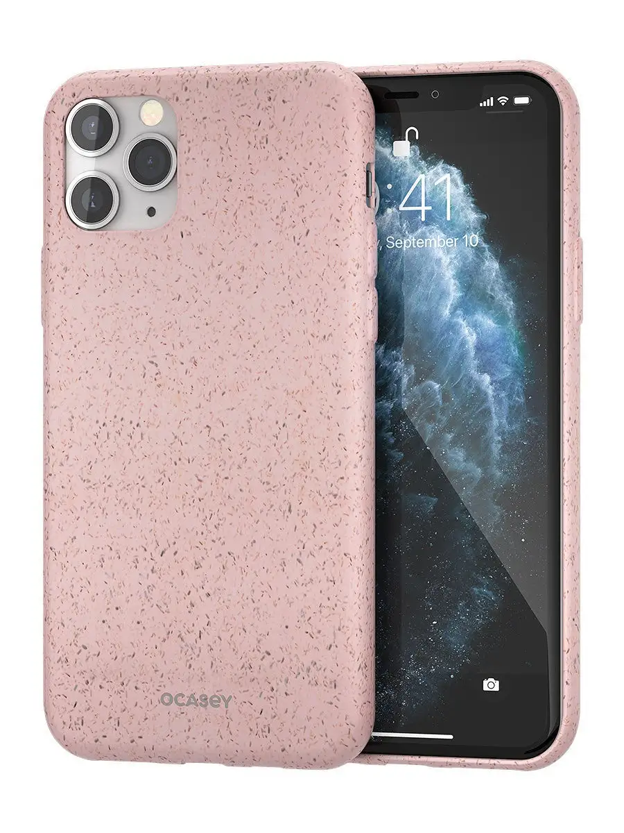 Эко-чехол Ocasey для iPhone 11 Pro, розовый Ocasey 10331882 купить в  интернет-магазине Wildberries