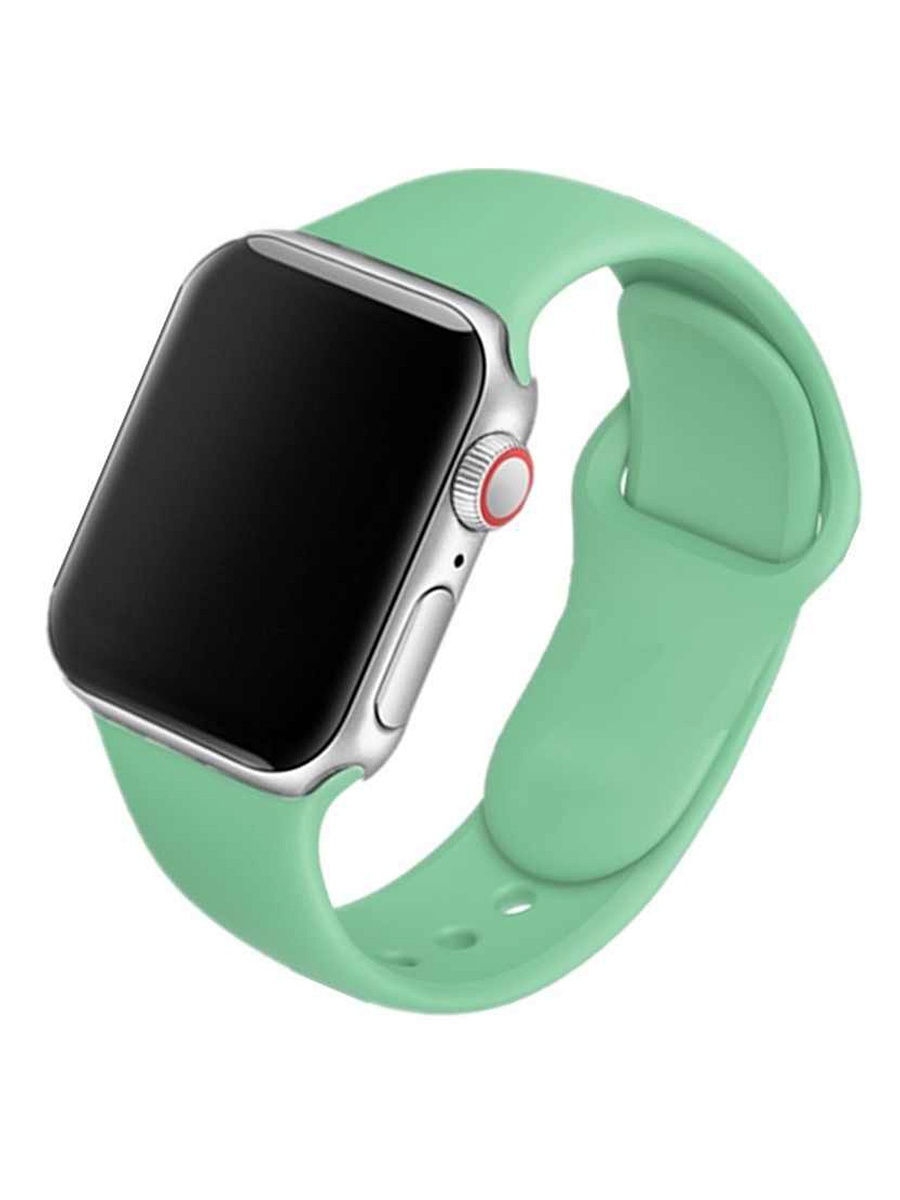 Силиконовый ремешок для Apple watch зеленый