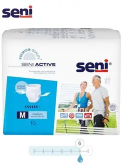 Впитывающие трусы SENI ACTIVE Medium (Сени), 10 шт. Seni 10363504 купить за 810 ₽ в интернет-магазине Wildberries