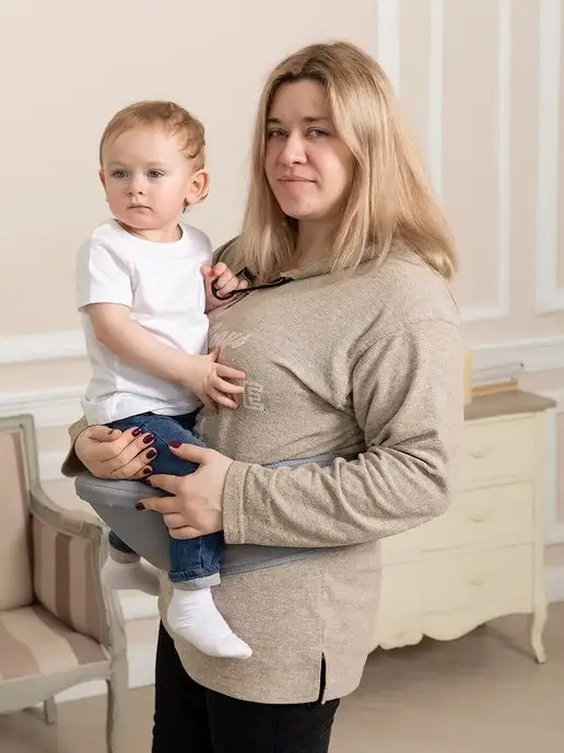 Чудо-Чадо Хипсит для детей на пояс "Basic", серый, фото 8