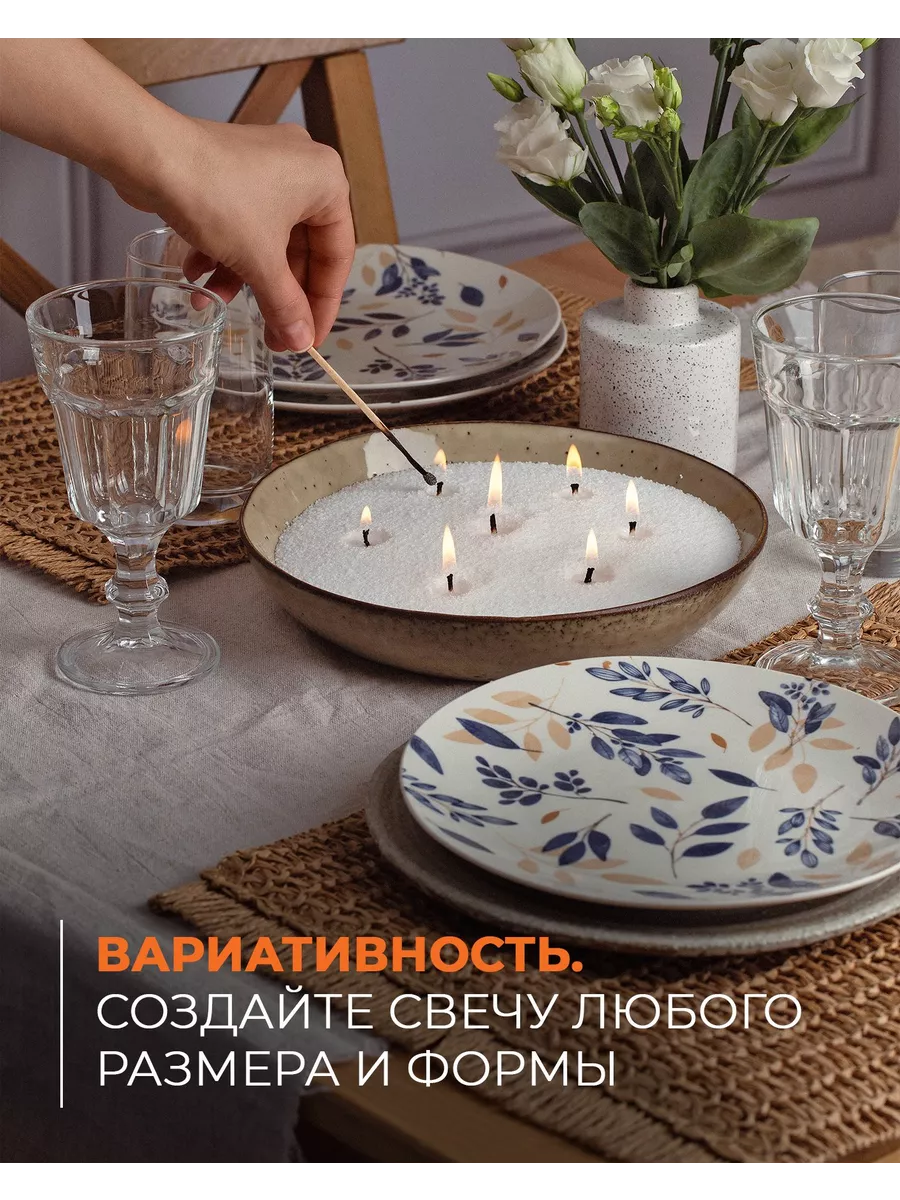 Свеча насыпная в гранулах Цилиндр без отдушки 11*15см RosCandles 10384452  купить за 893 ₽ в интернет-магазине Wildberries