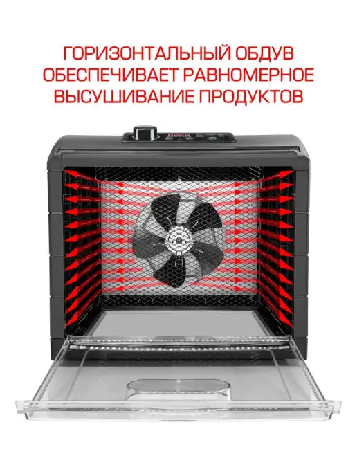Kenwell Конвекционная сушилка дегидратор для овощей и фруктов, вариант, фото 6