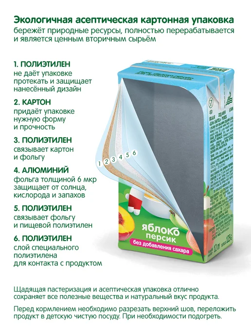 Сады Придонья Пюре банановое 125г, с 6 мес (18шт), 125 г, 18 шт, фото 6