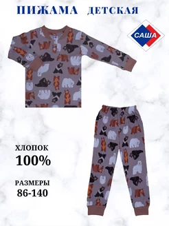 Пижама детская САША 10475388 купить за 458 ₽ в интернет-магазине Wildberries