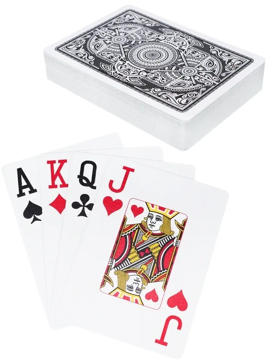 Игральные карты 54 шт (poker size index jumbo, 63х88 мм) Miland 10478806  купить в интернет-магазине Wildberries