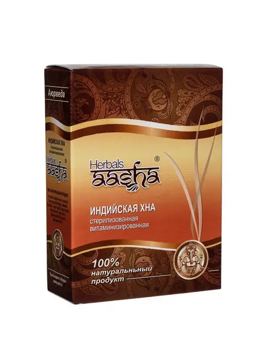 Aasha Herbals Хна для волос витаминизированная 80 г, 80 г, фото 2