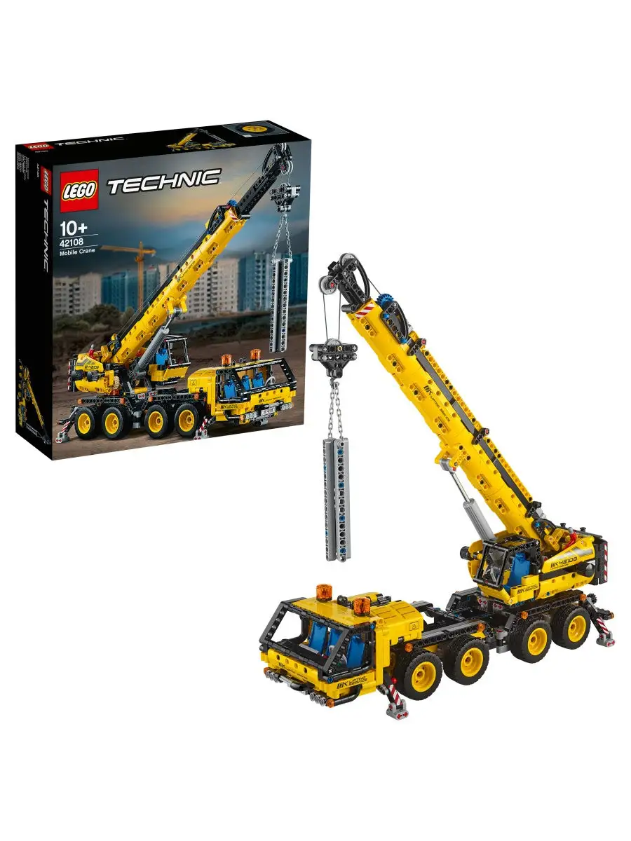 Конструктор LEGO Technic 42108 Мобильный кран / строительная техника,  крутая игрушка для детей LEGO 10504392 купить в интернет-магазине  Wildberries