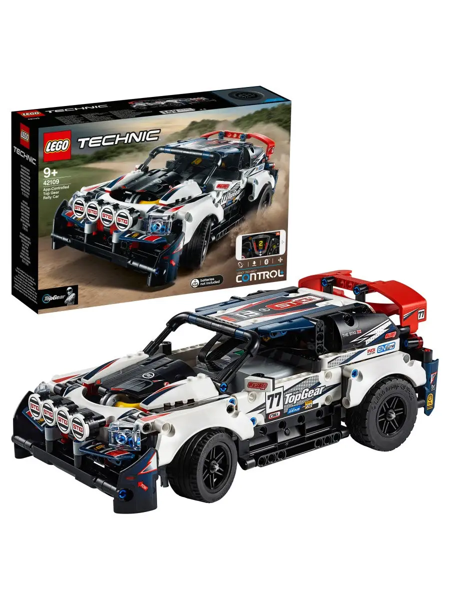 Конструктор LEGO Technic 42109 Гоночный автомобиль Top Gear на управлении /  реалистичная модель LEGO 10504393 купить в интернет-магазине Wildberries