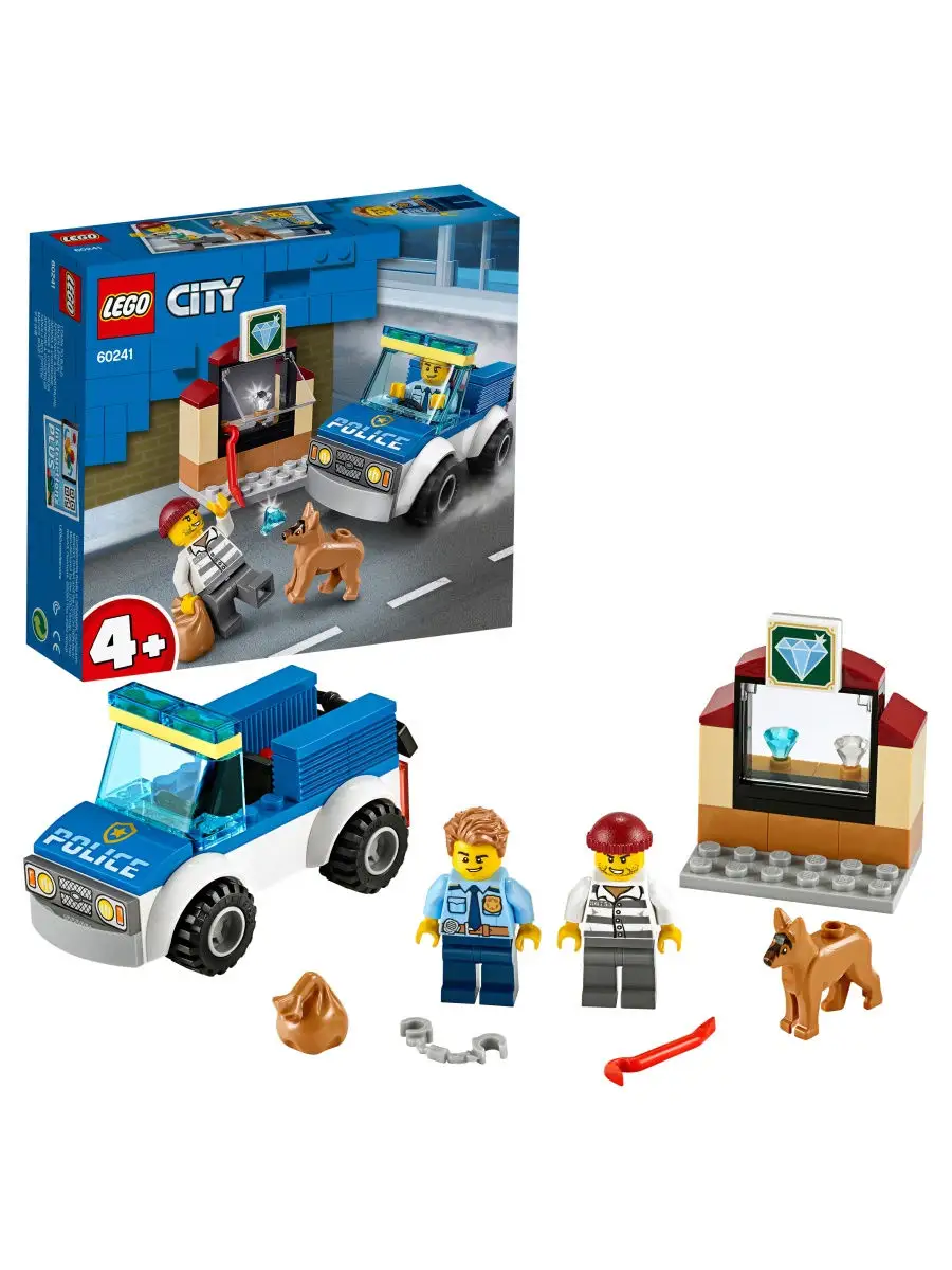 Конструктор LEGO City Police 60241 Полицейский отряд с собакой / набор для  детей LEGO 10504401 купить в интернет-магазине Wildberries