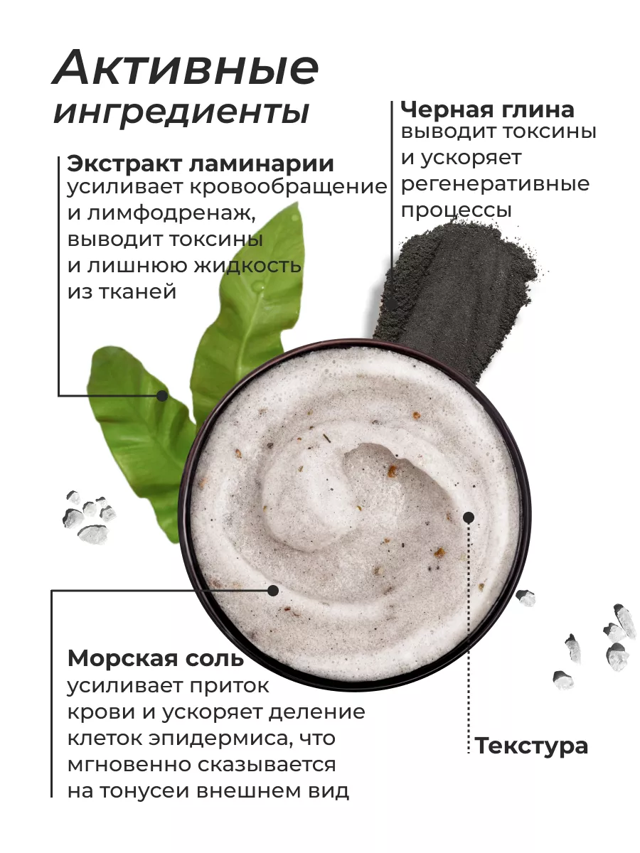 Скраб для тела антицеллюлитный солевой biothal 10515676 купить в  интернет-магазине Wildberries