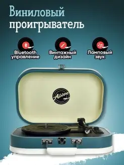 Виниловый проигрыватель VINTAGE Alive Audio 10521103 купить за 7 313 ₽ в интернет-магазине Wildberries