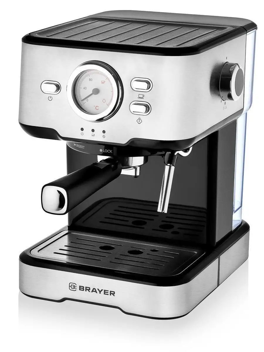 Кофеварка рожковая BR1101 1200 Вт, термометр BRAYER 10532001 купить за 8  605 ₽ в интернет-магазине Wildberries