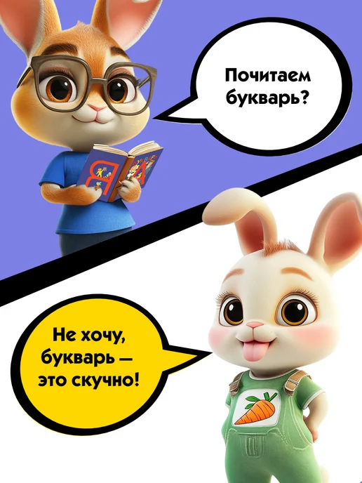 Банда Умников Настольная игра развивающая Читай-Хватай для детей 4+ Чтение, голубой, фото 2