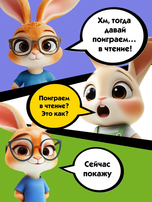 Банда Умников Настольная игра развивающая Читай-Хватай для детей 4+ Чтение, голубой, фото 3