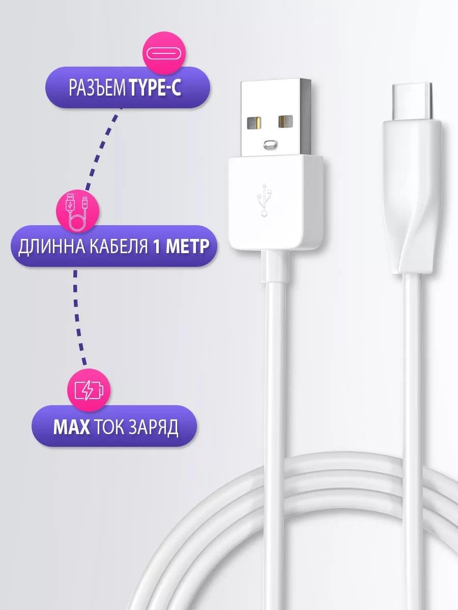 Кабель type c usb для зарядки телефона FINITY 10557820 купить за 98 ₽ в  интернет-магазине Wildberries