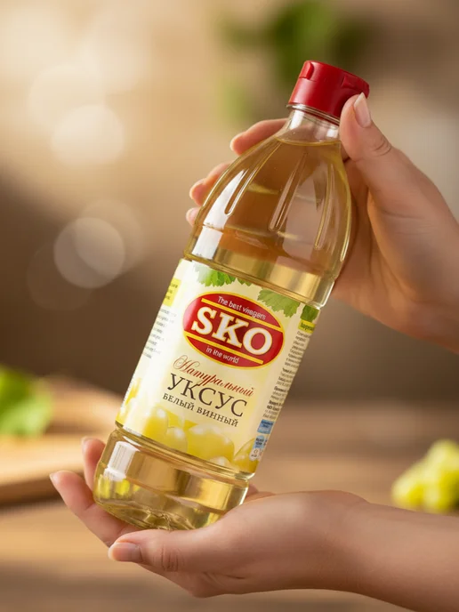 SKO Уксус белый винный 6% СКО пэт б 500мл Испания, 500 мл, фото 5