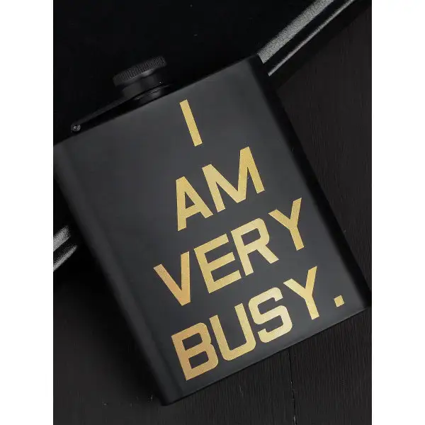 Фляжка I am very busy, 210 мл
