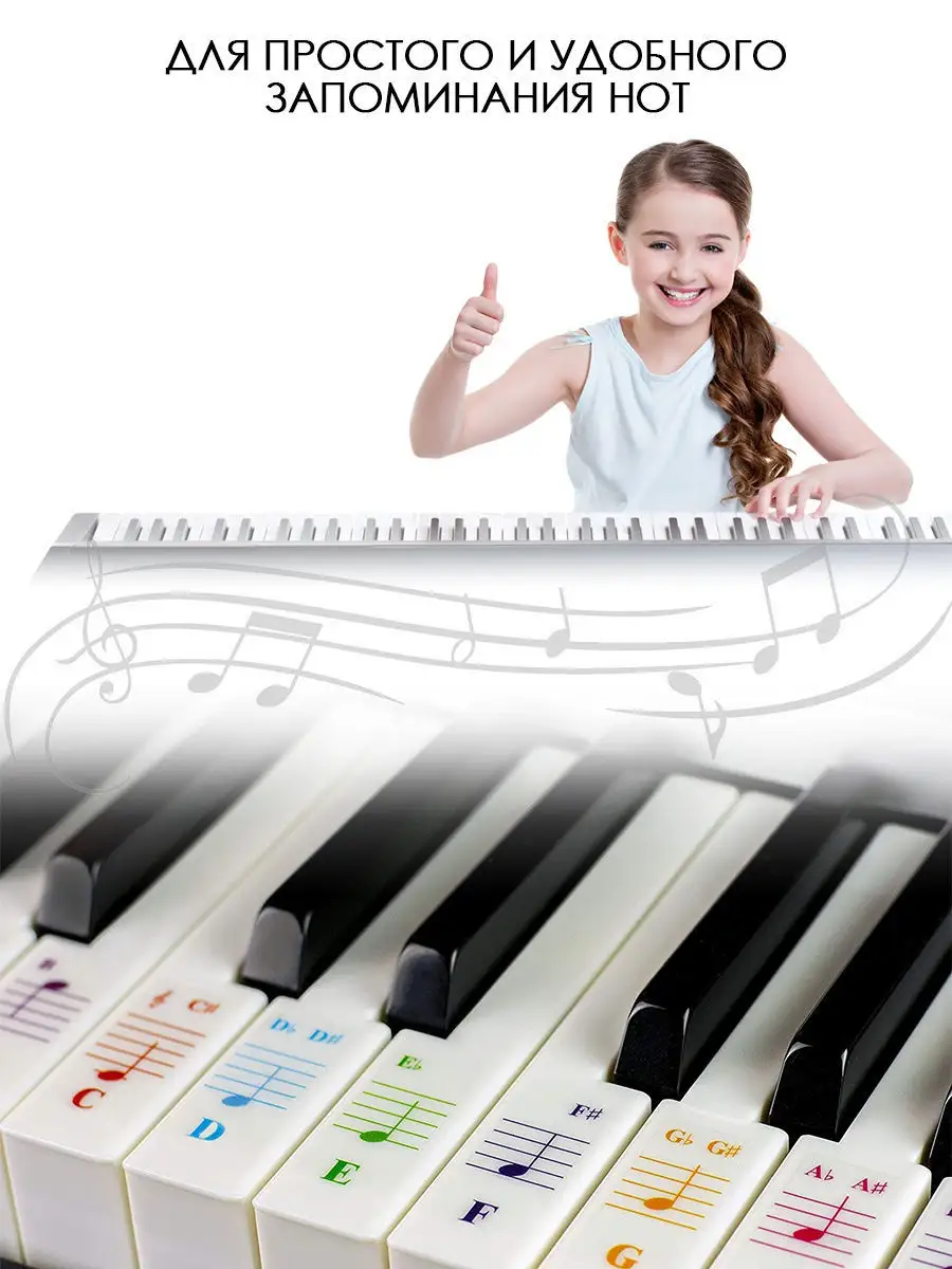 Фортепиано клавиши (отсечения путь включены)