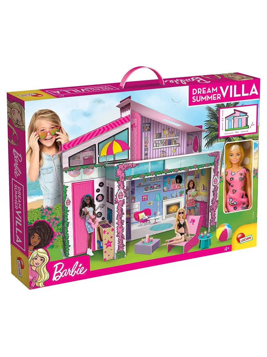 Летняя вилла с куклой Barbie/ Кукольный домик/ Игрушки для девочек/ Barbie  Barbie 10574636 купить в интернет-магазине Wildberries