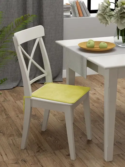 DeNASTIA Подушка на стул с эффектом памяти 40х35х38 см, 35x38 см