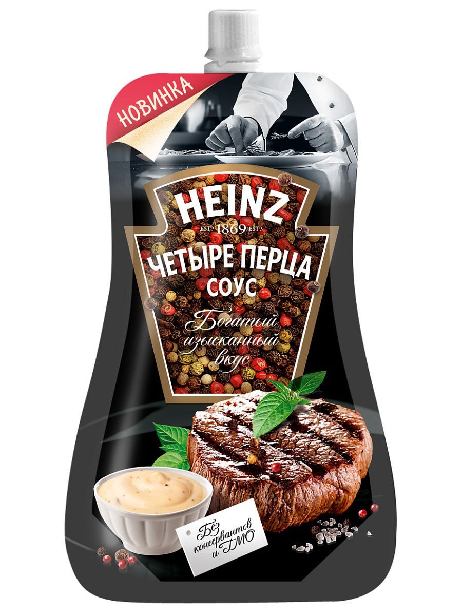 Соус Четыре перца, 230г Heinz 10605792 купить в интернет-магазине  Wildberries