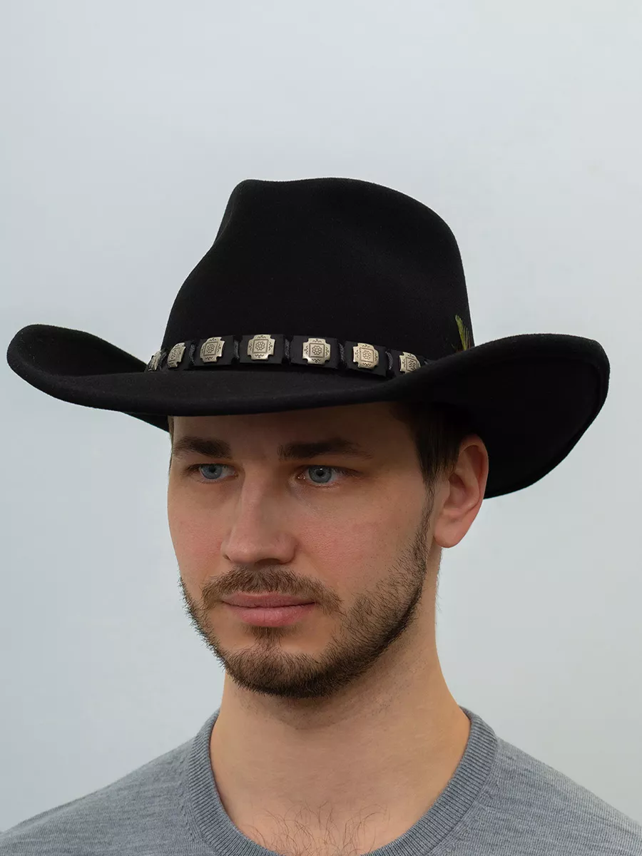 Шляпа ковбойская 3598102 WESTERN (черный) Stetson 10615054 купить за 17 768  ₽ в интернет-магазине Wildberries