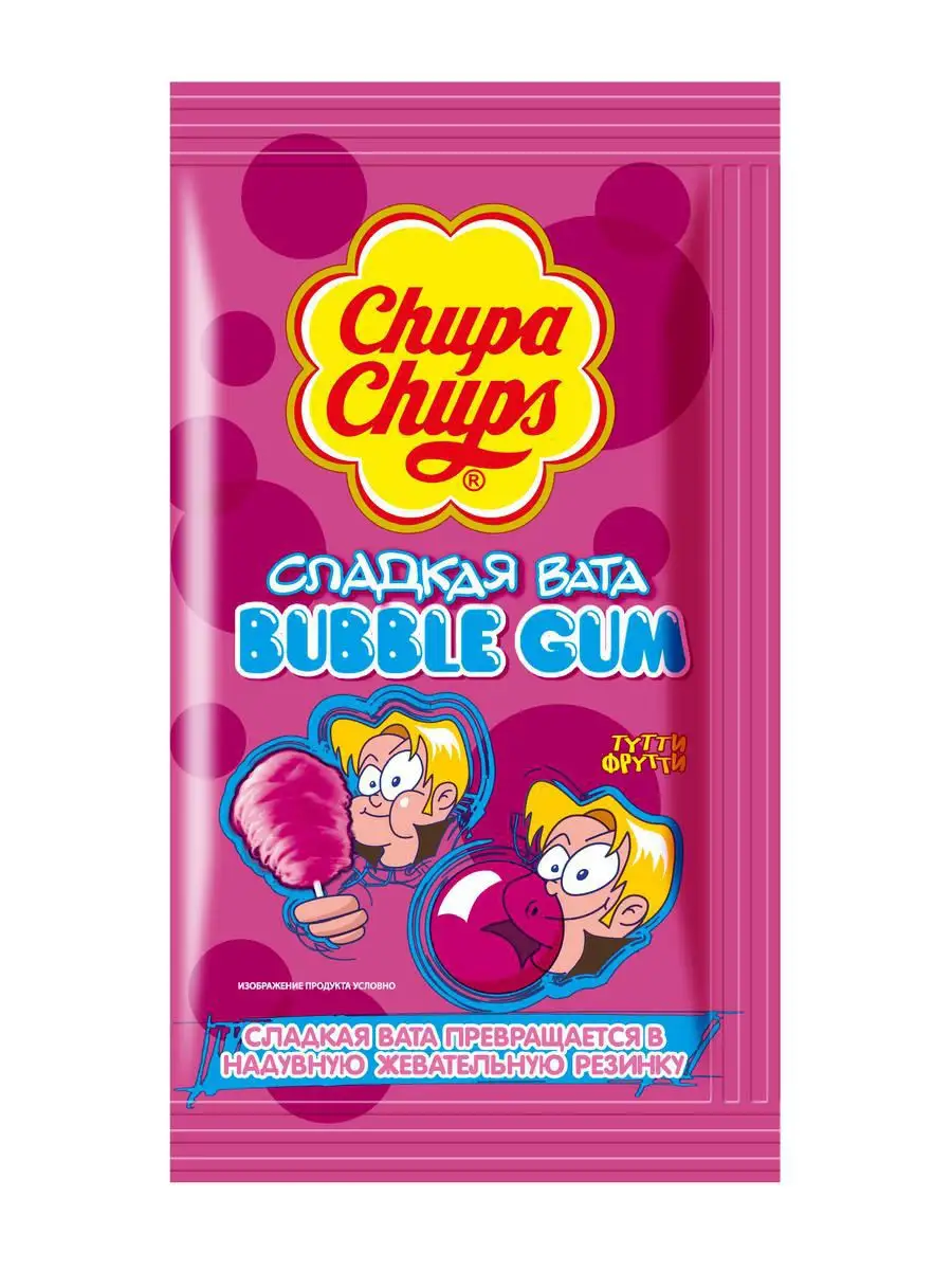 Chupa Chups СЛАДКАЯ ВАТА со вкусом Тутти Фрутти, 12шт по 11г Chupa Chups  10615454 купить в интернет-магазине Wildberries