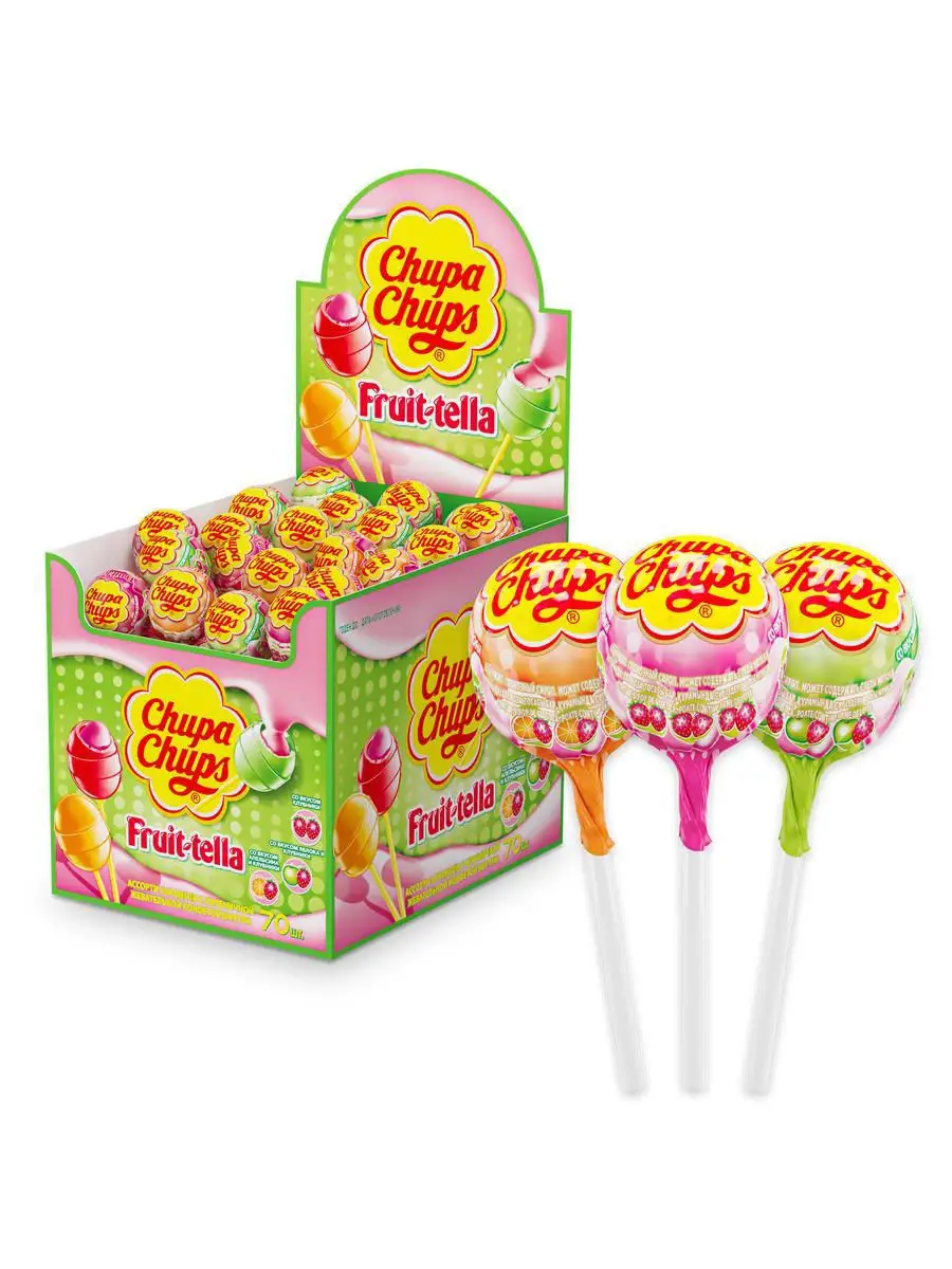 Карамель Chupa Chups Фрут-телла, 70 шт по 17 г Chupa Chups 10615495 купить  за 1 034 ₽ в интернет-магазине Wildberries