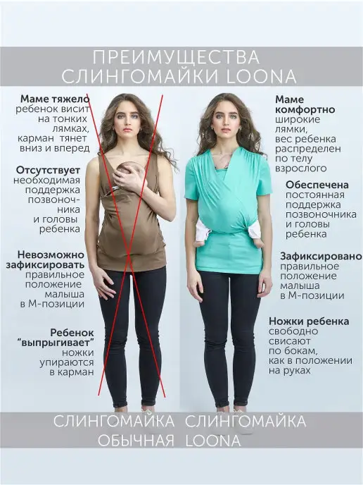 LOONABABY Футболка для кормления и беременных слинг Loona, бежевый, фото 4