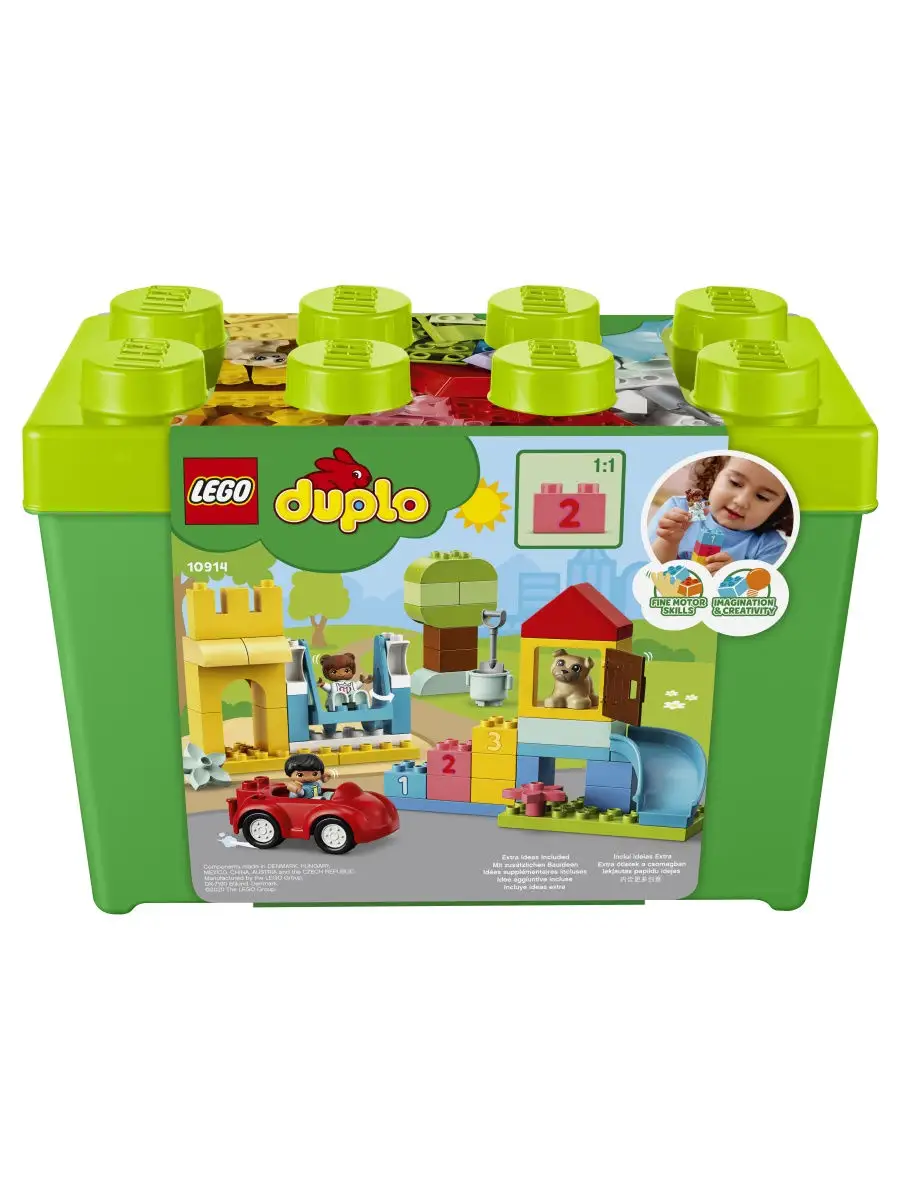 Конструктор LEGO DUPLO Classic 10914 Большая коробка с кубиками / учимся  считать, для малышей LEGO 10701650 купить в интернет-магазине Wildberries