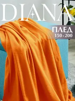 Плед 150х200 флисовый теплый мягкий Diana Store 10731956 купить за 460 ₽ в интернет-магазине Wildberries