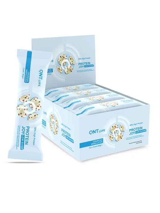 QNT Батончик протеиновый Protein Joy Bar 12шт ваниль, 12 шт