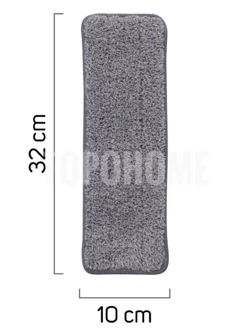 Topohome Насадка для швабры ProCleanSystem (серая), серый, фото 2