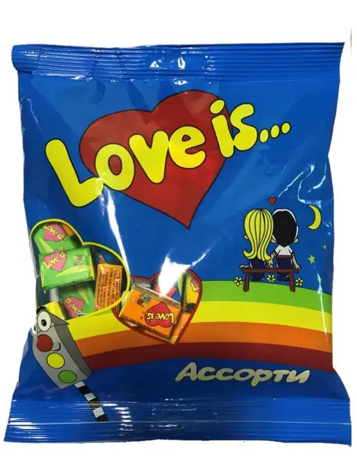 Love Is Жевательная резинка 210гр (50 шт), 210 г, 50 шт