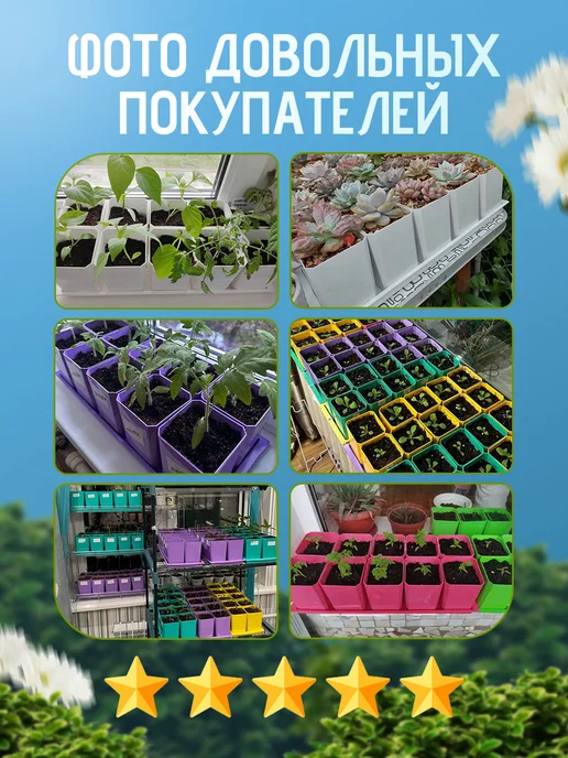 Пеликан Горшки для рассады и цветов зеленые, коричневый, терракотовый, фото 4