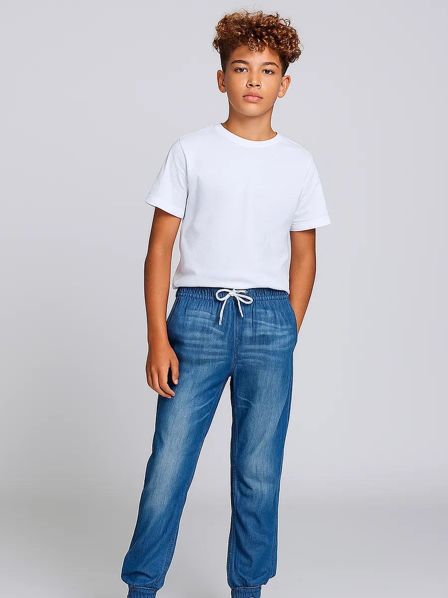 Мальчики Геи Джинсы для мальчика голубые на резинке Daniele Patrici купить по цене 1 034  ₽ в интернет-магазине Wildberries | 10809353